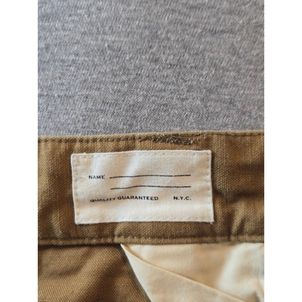 Rag & Bone Carpenter Pants Mens 31 Tan Double Knee Canvas Button Fly Utility - Picture 4 of 16